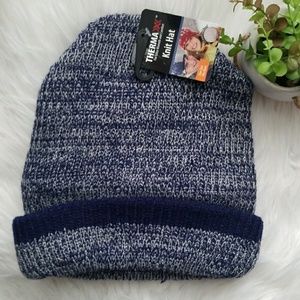 ThermaX Navy Blue Sherpa Inside Warm Beanie